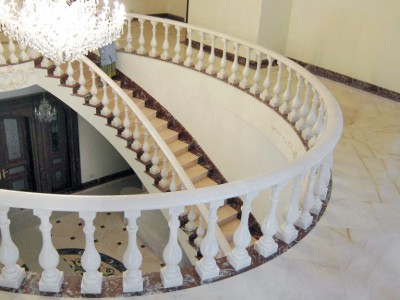Luxury Carrara Marble Stairs